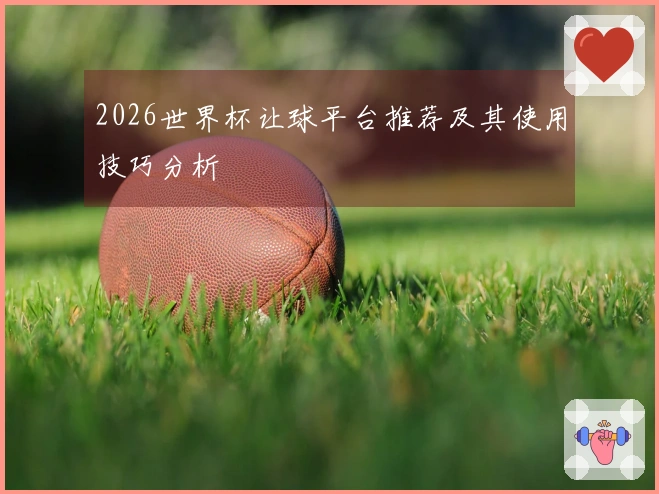 2026世界杯让球平台推荐及其使用技巧分析